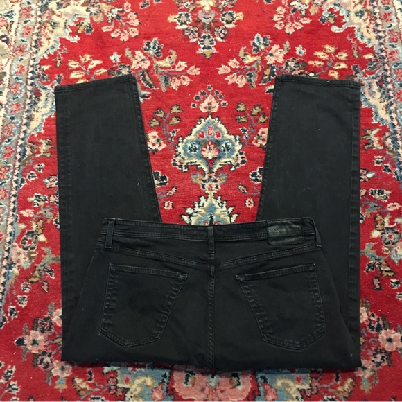 AG Adriano Goldschmied the Graduate Tailored Leg Mens Black Jeans 36/29 - Picture 3 of 12